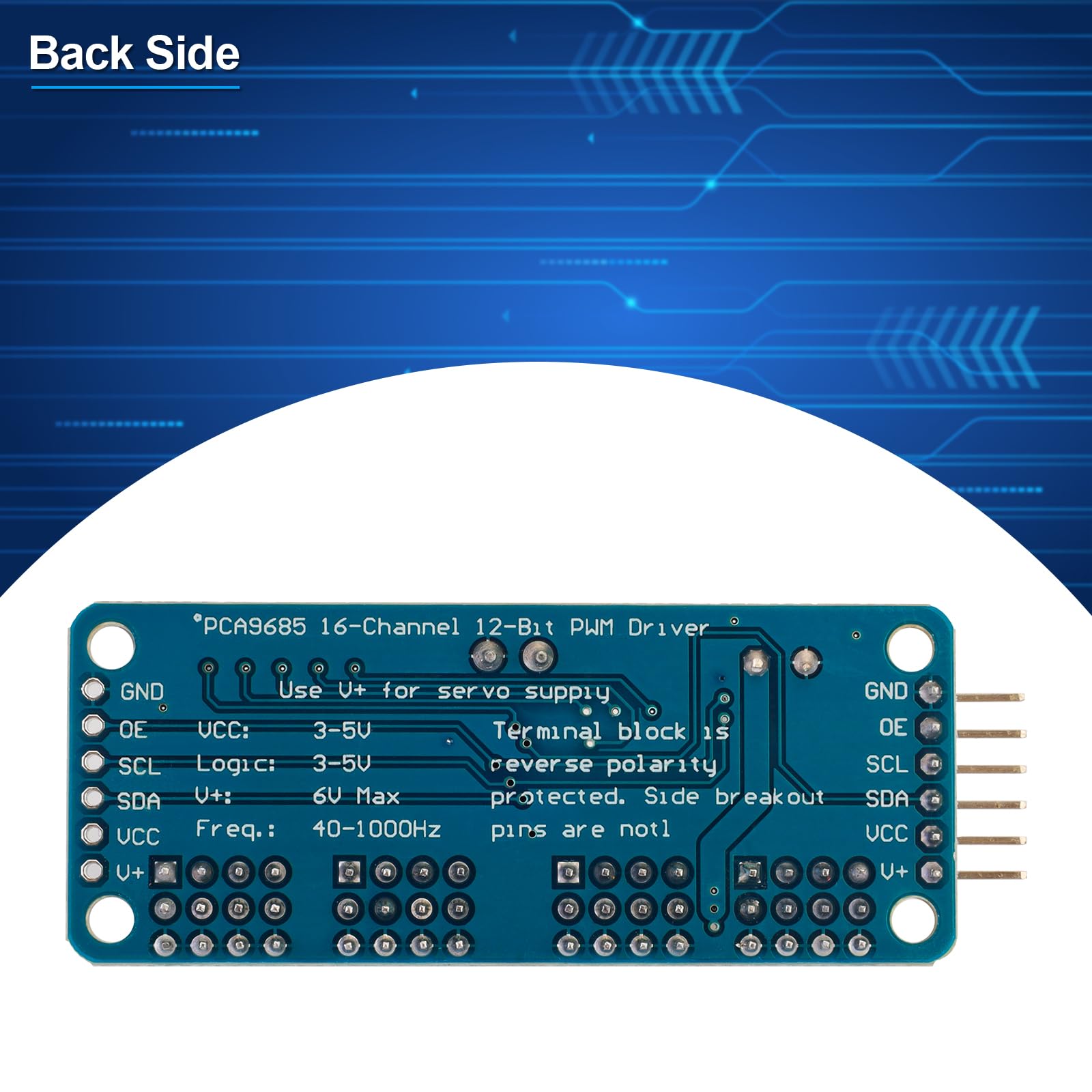Amazon.com: 2 unids PCA9685 16 canales PWM servo motor controlador